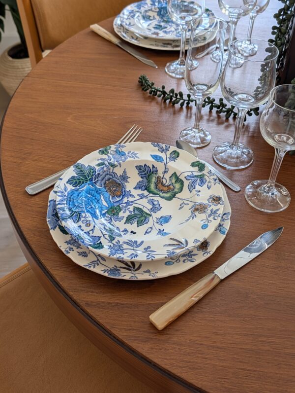 Série de 8 Assiettes plates et 12 assiettes creuses Mason's Belvédère